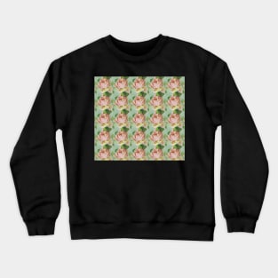 Vintage faded roses chintz Crewneck Sweatshirt